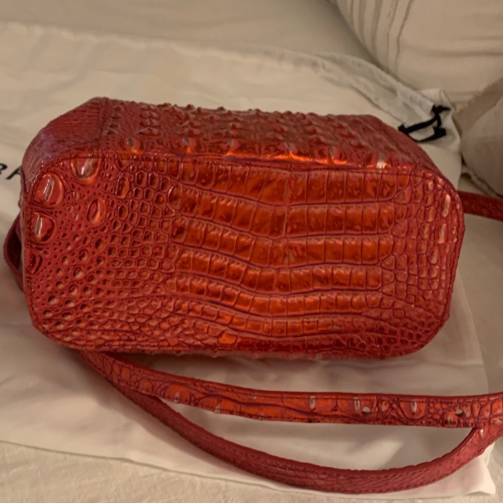 Brahmin RED DRAGON, rare Margo purse+small Veronica wallet. Perfect for holidays - Picture 7 of 12